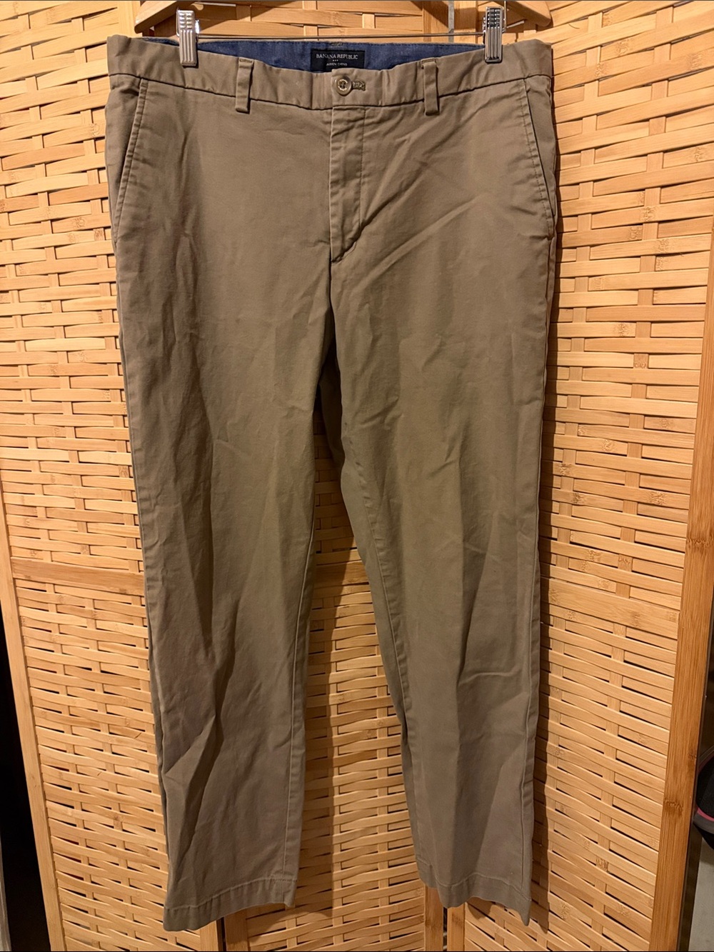 Banana Republic Men's Olive-Tone Chinos